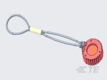 TE Connectivity-HDC9-JDL082397 Connector Accessories DUST CAP WITH LANYARD, SIZE 9