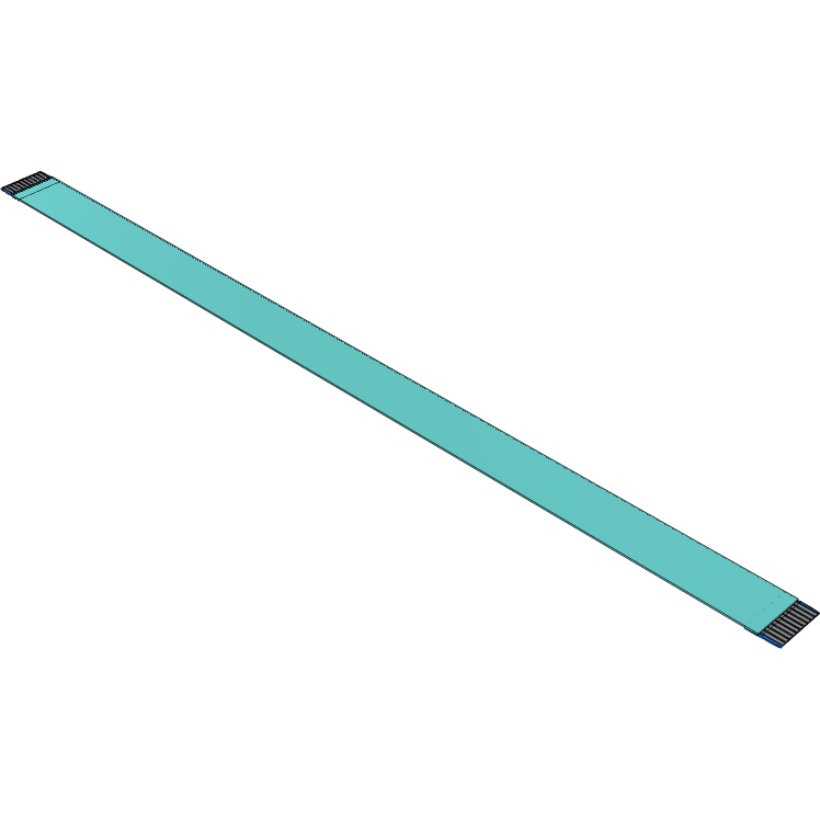 Samtec-FJ-10-D-07.50-4 Flachband Kabelbaugruppen Cable Assembly 0.19m 1mm 10 to 10POS FFC to FFC Bulk