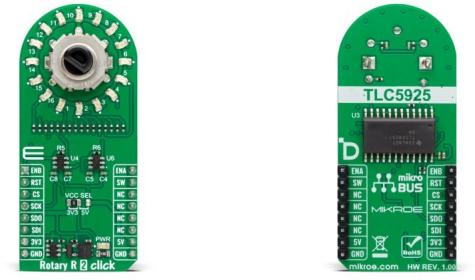 MikroElektronika-MIKROE-5975 Herramientas y kits de desarrollo TLC5925 LED Driver Click Board