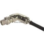 M12 SD angled M A-cod 8-pol crimp flange