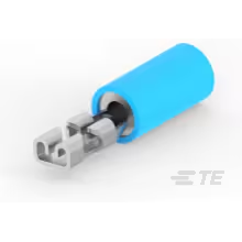 TE Connectivity-640931-2 连接器端子 Quick Disconnect Terminal 14-16AWG Brass Blue F 20.32mm Tin Package