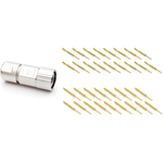 Conn M23 Circular SKT 17 POS Crimp ST Flange Mount 17 Terminal 1 Port Box