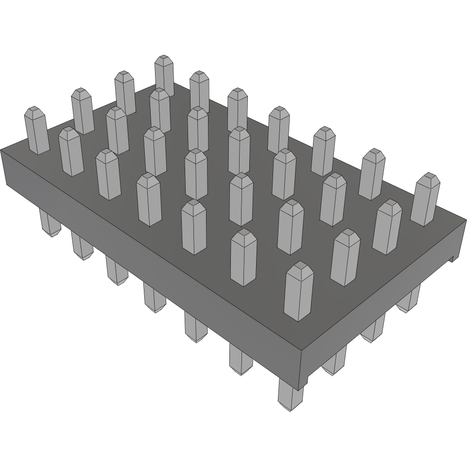 Samtec-TMM-107-05-T-Q Cabezales del conector y receptáculos PCB Conn Unshrouded Header HDR 28 POS 2mm Solder ST Top Entry Thru-Hole Bulk