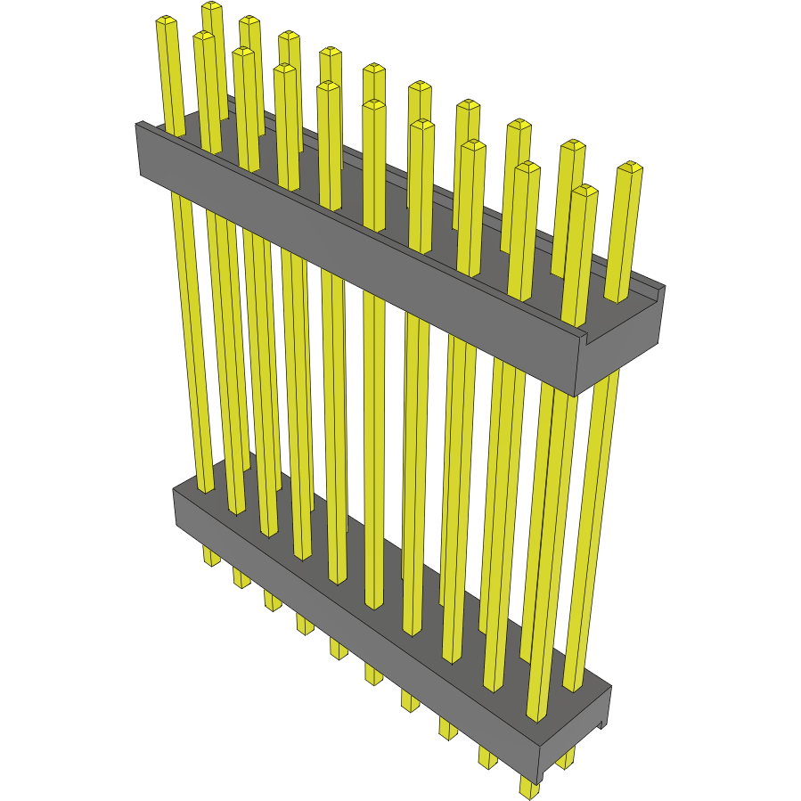 Samtec-DW-10-13-S-D-925 连接器插头及 PCB 插座 Conn Board Stacker HDR 20 POS 2.54mm Solder ST Top Entry Thru-Hole Bulk