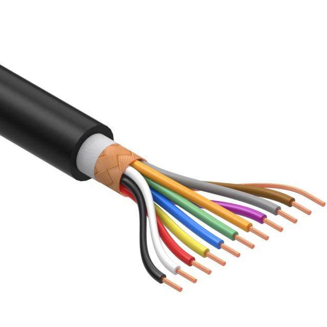 Tensility International-30-00676 Kabel, Mehrleiter Multi-Conductor Cable 10Conductors 28AWG 5.5mm 300V Black