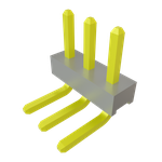 Conn Unshrouded Header HDR 3 POS 2mm Solder RA Side Entry Thru-Hole Bulk