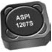 Abracon-ASPI-1207S-101M-T Induktionsspule, Oberflächenmontage Inductor Power Shielded Wirewound 100uH 20% 1KHz 1.7A 0.22Ohm DCR T/R