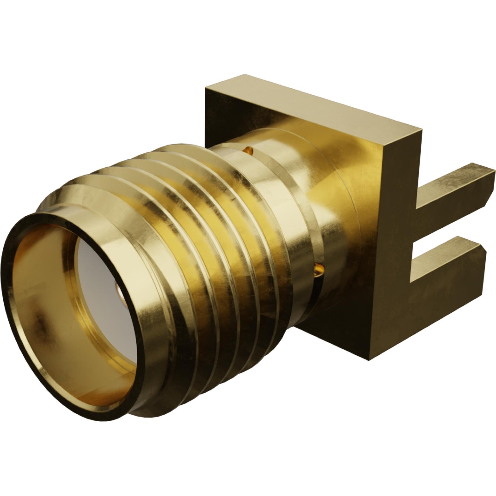 Molex-0732514433 Conector RF 50 Ohms, Sma Jack PCB End Launch, 1.22mm Contact Tail Length, Brass Plating, Tray