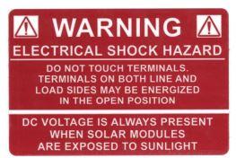 HellermannTyton-596-00232 Etiquetas Labels Warning Label Vinyl/Polyester Red 95.25x63.5x64mm