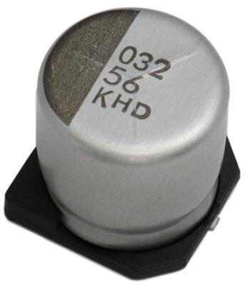 CHEMI-CON-HHXD350ARA470MF61G Capacitor Aluminum Polymer Cap Aluminum Polymer Hybrid 47uF 35VDC 20%( 6.3 X 5.8mm) SMD 0.06 Ohm 1.3A 5000h 105°C T/R Automotive AEC-Q200