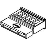 Conn Housing RCP 15 POS 1.27mm Crimp ST Cable Mount Black Serial ATA Bag