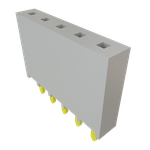 Conn Unshrouded Header HDR 5 POS 2.54mm Solder RA Side Entry Thru-Hole Bulk