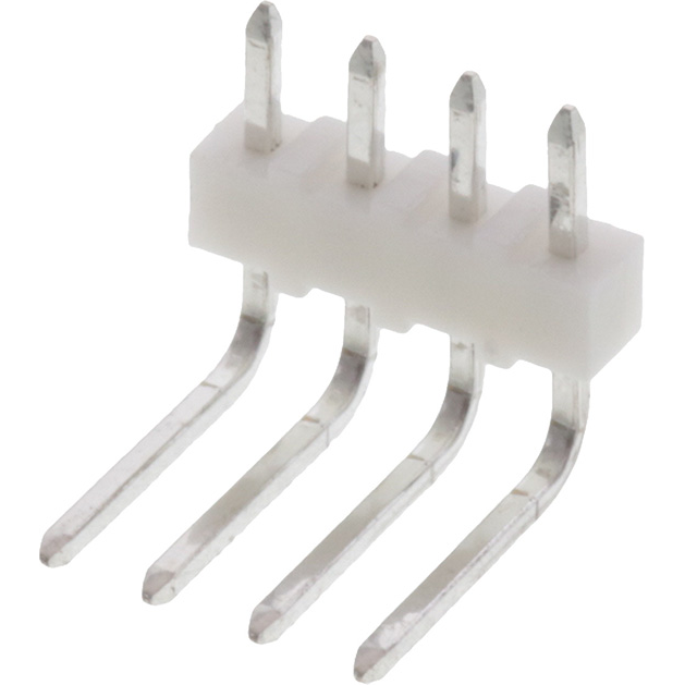 Molex-0022052041 Steckverbinderleisten und Leiterplattenbuchsen Conn Unshrouded Header HDR 4 POS 2.54mm Solder RA Side Entry Thru-Hole KK Bag