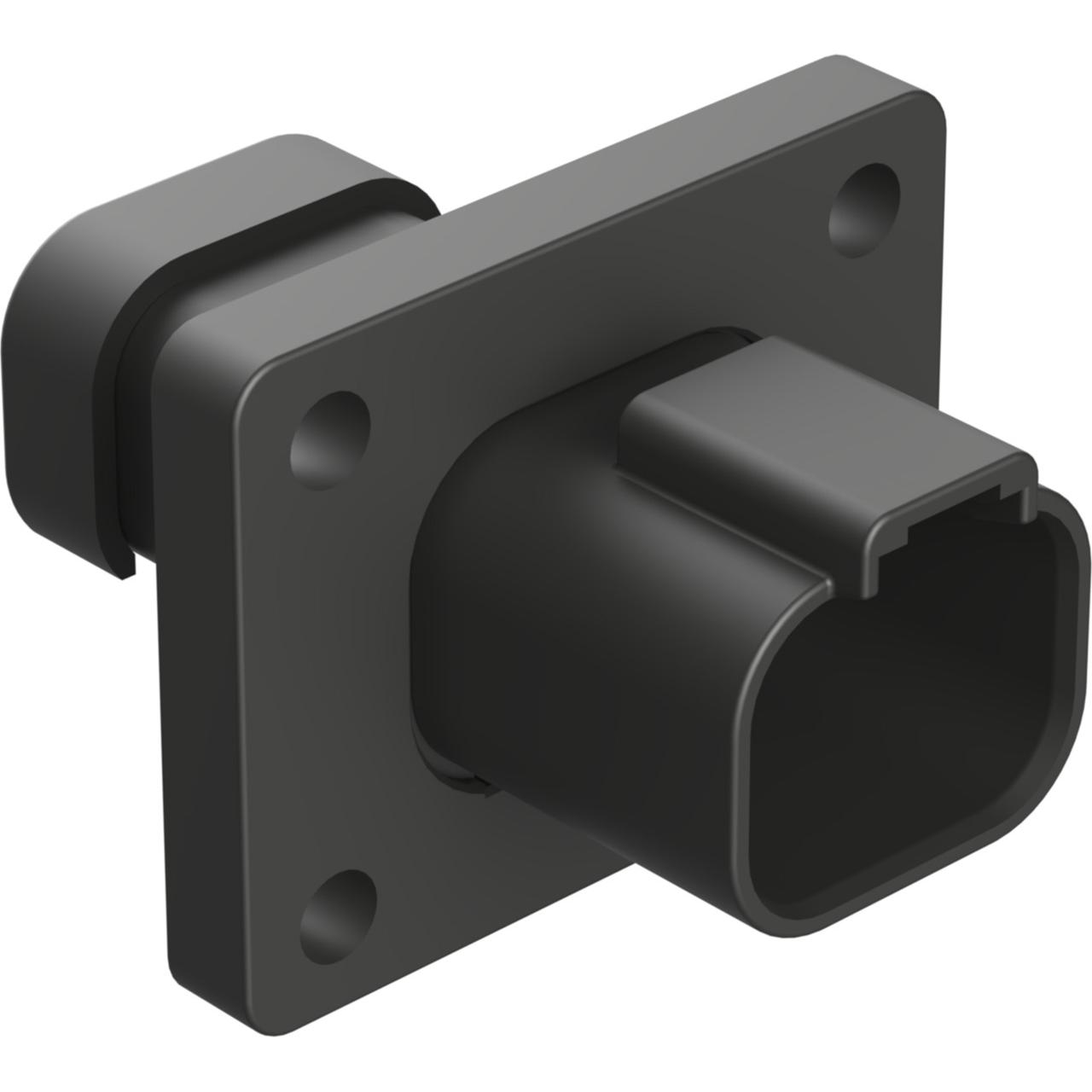 Amphenol-AT04-4P-LE11 Custodia filo connettore dedicato Conn Housing RCP 4 POS Crimp ST Flange Mount Black Box