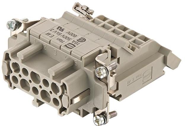 HARTING-09330104726 Autre raccordement Han E AV 10Pos. F Insert Term. Block