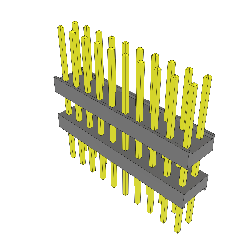 Samtec-ZW-10-11-T-D-360-255 Steckverbinderleisten und Leiterplattenbuchsen Conn Board Stacker HDR 20 POS 2.54mm Solder ST Top Entry Thru-Hole Bulk
