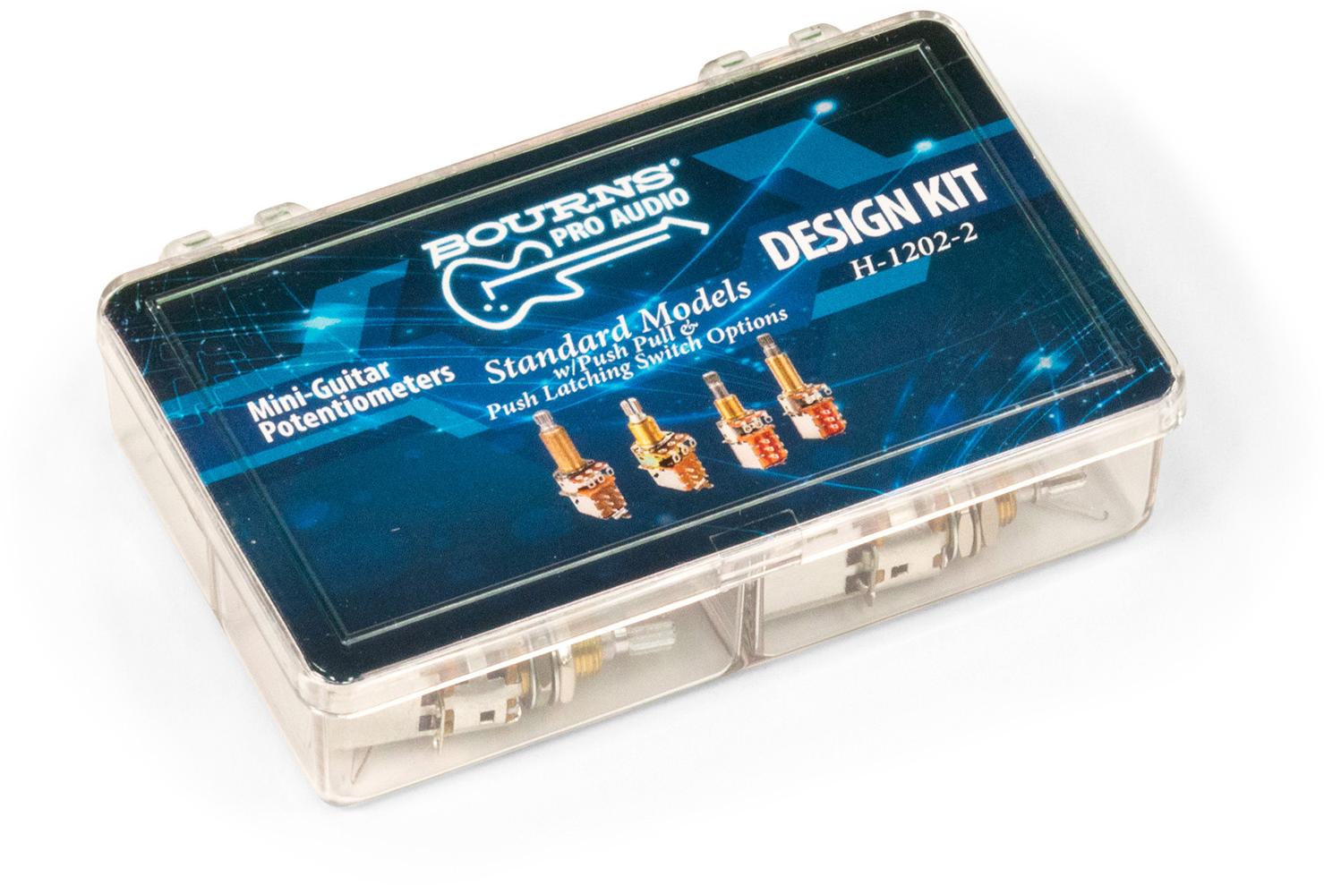 Bourns-H-1202-2 Resistor Kits Res Kits Carbon Film 250K Ohm to 500K Ohm 20% 0.05 (1/20)W/0.1 (1/10)W Solder Lug Panel Mount 4 X 2 Resistor