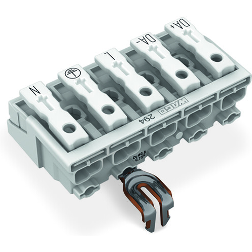 WAGO-294-5235 Steckverbinder Conn Power 5Power/1Ground POS Spring Clamp ST Cable Mount 1 Port Bag