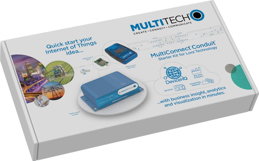 Multi-Tech Systems-MTCDT-246A-STARTERKIT-915 RF/Drahtlos-Entwicklungsplatinen und Kits Ethernet Only Conduit IoT Starter Kit for LoRa Technology 915 MHz