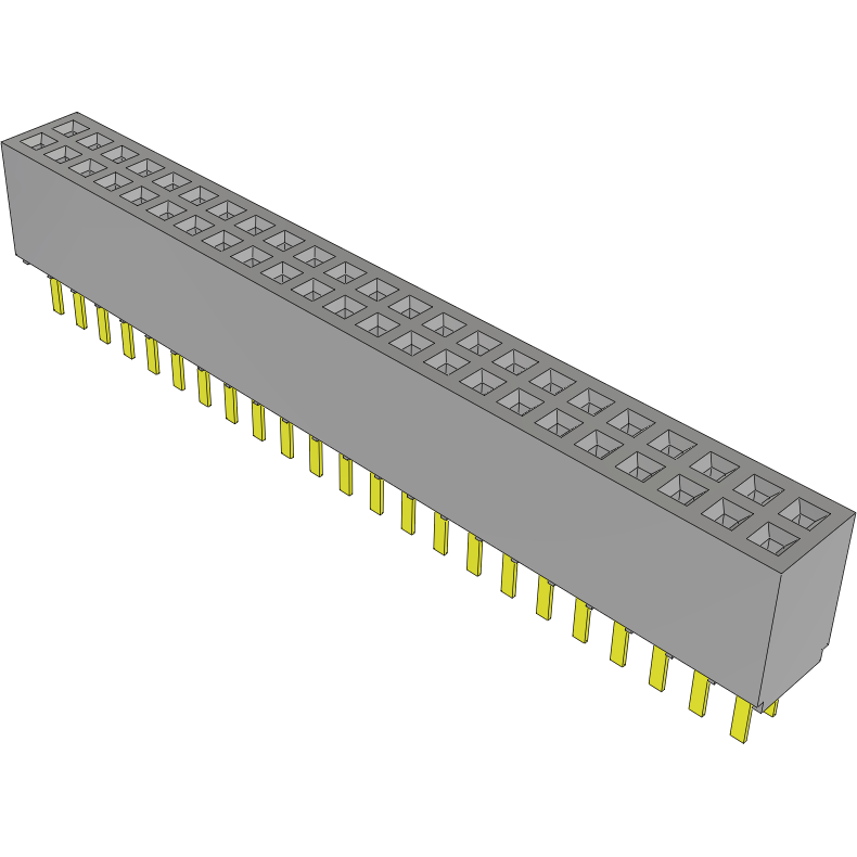 Samtec-SFMC-123-03-S-D Steckverbinderleisten und Leiterplattenbuchsen Conn Socket Strip SKT 46 POS 1.27mm Solder ST Top Entry Thru-Hole TIGER EYE™ Tube