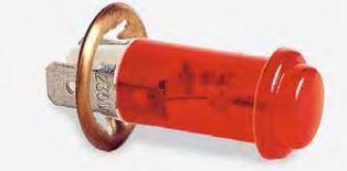 Bulgin Components PLC-C0180AAFAB Panel Mount Indicators LED Panel Mount Indicator Uni-Color Red 2-Pin