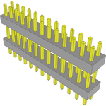 Conn Board Stacker HDR 26 POS 2mm Solder ST Top Entry Thru-Hole Bulk
