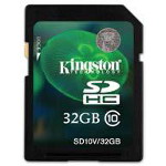 Kingston Technology-SD10V/32GB Flash-Karten Flash Card 32G-byte 3.3V SDHC Card 9-Pin