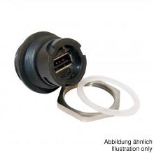 CONEC-17-200611 Connector USB Conn USB 2.0 Type A Adapter RCP/RCP 4/4 POS ST Panel Mount 1/1 Port