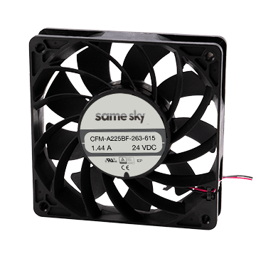 Same Sky (formerly CUI Devices)-CFM-A238BF-165-635-22 Gebläse und Lüfter 120 mm x 120 mm DC Axial Fan, Ball Bearing