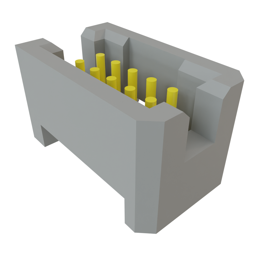 Samtec-TFML-105-01-S-D Connector Headers and PCB Receptacles Conn Shrouded Header (4 Sides) HDR 10 POS 1.27mm Solder ST Top Entry Thru-Hole TIGER EYE™ Tube