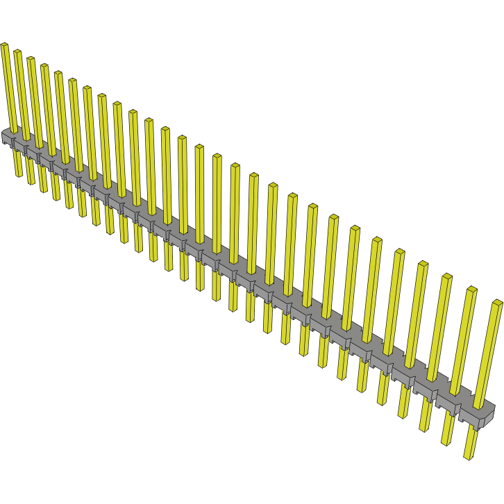 Samtec-MTLW-128-09-T-S-475 Connector Headers and PCB Receptacles Conn Unshrouded Header HDR 28 POS 2.54mm Solder ST Top Entry Thru-Hole Bulk