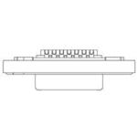 Conn D-Sub F 15 POS 2.84mm Solder Cup ST Cable Mount 15 Terminal 1 Port Carton