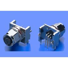 Molex-1302990400 Conector circular Conn M12 Circular SKT 5 POS ST Thru-Hole 5 Terminal 1 Port Micro-Change®