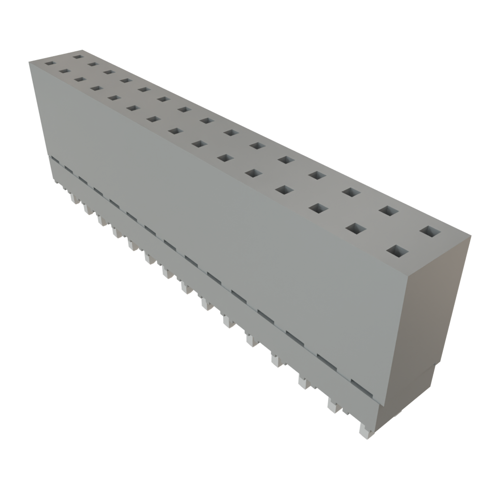 Samtec-ESQ-115-12-T-D Cabezales del conector y receptáculos PCB Conn Elevated Socket SKT 30 POS 2.54mm Solder ST Top Entry Thru-Hole Tube