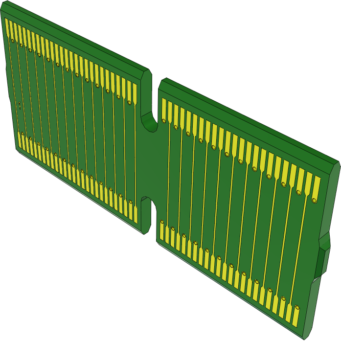 Samtec-HSC8-050-02-25-SE Riser Cards High Speed Riser Card, Hard Gold Plated