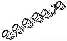 Lumex-LPA-C061302S LED-Lichtleiter LED Light Pipe Round Vertical Clear Rigid