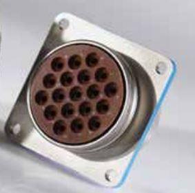 Deutsch Group-D38999/42WB99PN L/C Steckverbinder, rund Conn Circular PIN 7 POS Crimp ST Box Mount 7 Terminal 1 Port