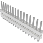 Conn Board Stacker HDR 15 POS 2.54mm Solder ST Top Entry Thru-Hole Bulk