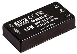 Mean Well Enterprises-SKM30A-05 DC/DC-Wandler und Spannungsreglermodul Module DC-DC 1-OUT 5V 6A 30W 6-Pin Tube