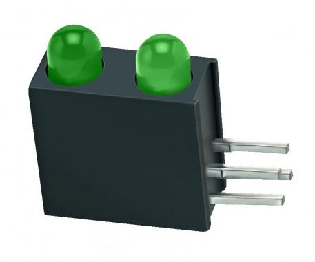 Everlight Electronics-EAAY03BLAGGA0 LED LED Bi-Level Uni-Color Green 575nm 4-Pin Plate