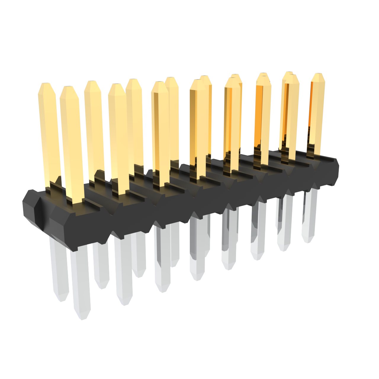 Amphenol Communications Solutions-57102-F08-08ULF Steckverbinderleisten und Leiterplattenbuchsen Minitek®, Board/Wire to Board Connectors, Unshrouded Headers - Through Hole - Double row - 16 Positions - 2mm (0.079inch) - Vertical