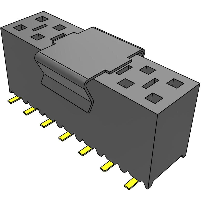 Samtec-SSM-107-S-DV-M Connector Headers and PCB Receptacles Conn Socket Strip SKT 14 POS 2.54mm Solder ST Top Entry SMD Tube