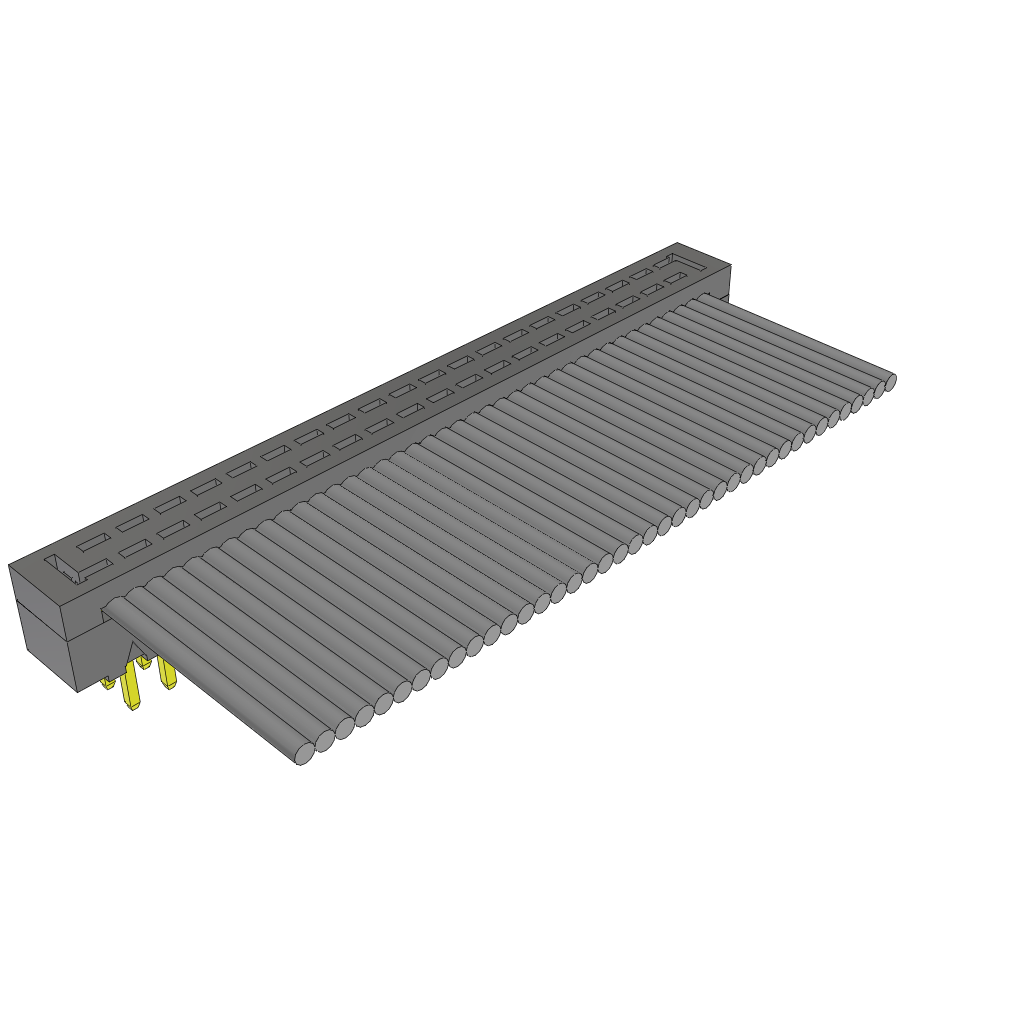 Samtec-TCMD-20-S-12.00-01 Flachband Kabelbaugruppen Cable Assembly 0.304m 28AWG 1mm 40 POS IDC Connector M TIGER EYE™ Clamshell