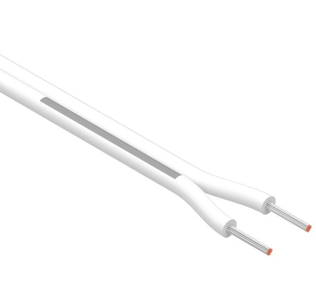 Tensility International-30-00800 Kabel, Mehrleiter Multi-Conductor Cable 2Conductors 22AWG 3.9mm 300V White Polyvinyl Chloride