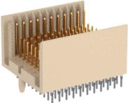 ERNI Electronics-104154-E Steckverbinder, Mutterplatine Conn Hard Metric M 88Signal/22Ground POS 2mm Press Fit ST Thru-Hole