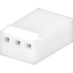 Conn Housing F 3 POS 2.54mm Crimp ST Cable Mount White KK® Bag