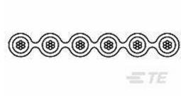 TE Connectivity-1-162400-4  Flat Ribbon Cable 14Conductors 28AWG 30.48m