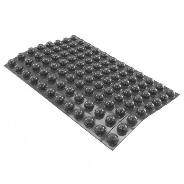 3M-SJ61A2 null Bumpers and Leveling Elements Bumper Black Molded Polyurethane Adhesive Mount 9.53mm