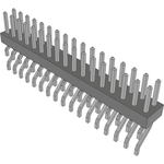 Conn Unshrouded Header HDR 34 POS 2mm Solder RA Side Entry SMD Tube