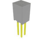 Conn Socket Strip SKT 4 POS 2.54mm Solder ST Top Entry Thru-Hole Bulk